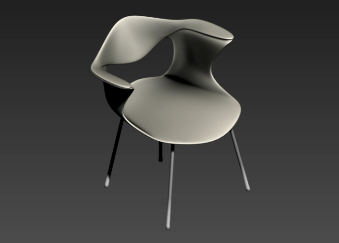 Modern chair 3d