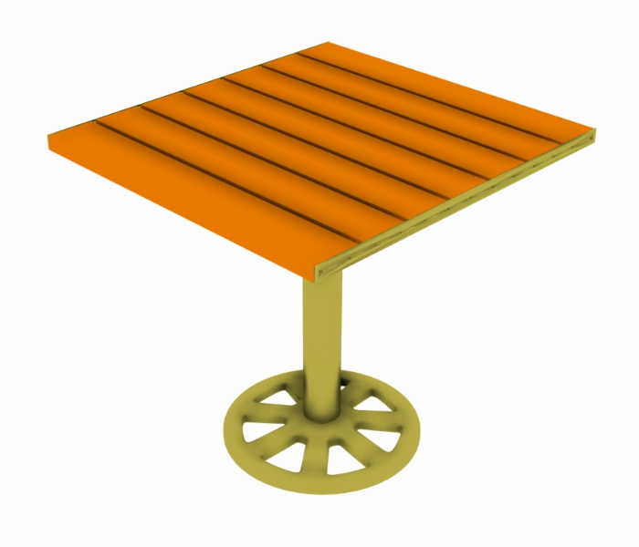 Square table 3d