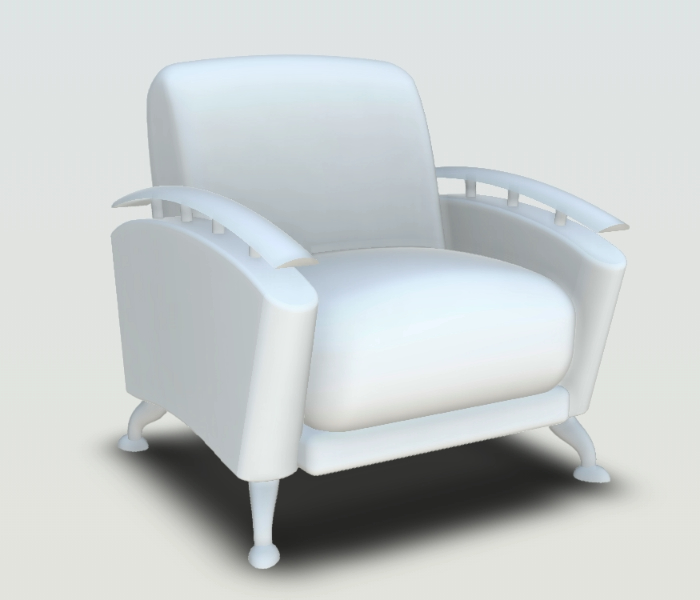 Individual sofa 3d
