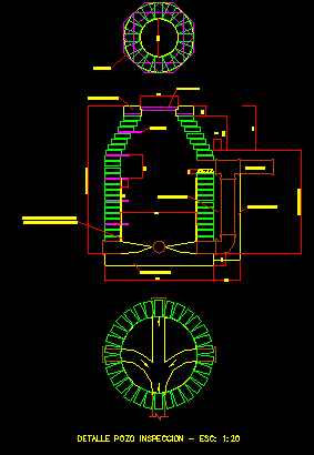 Detail well of inspection sewer system (62.07 KB) | Bibliocad