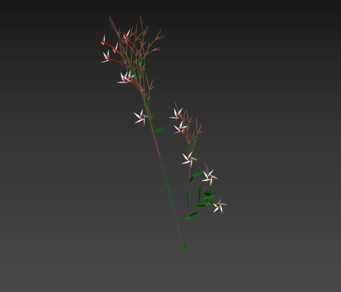 Plante 3d avec des fleurs