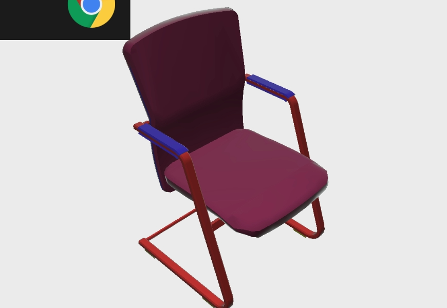 Stuhl für Büro 3d