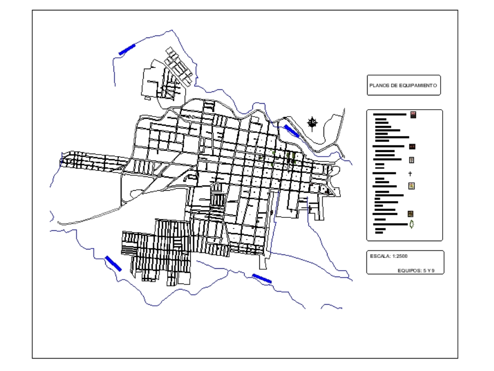 Plano urbano de Huatusco 