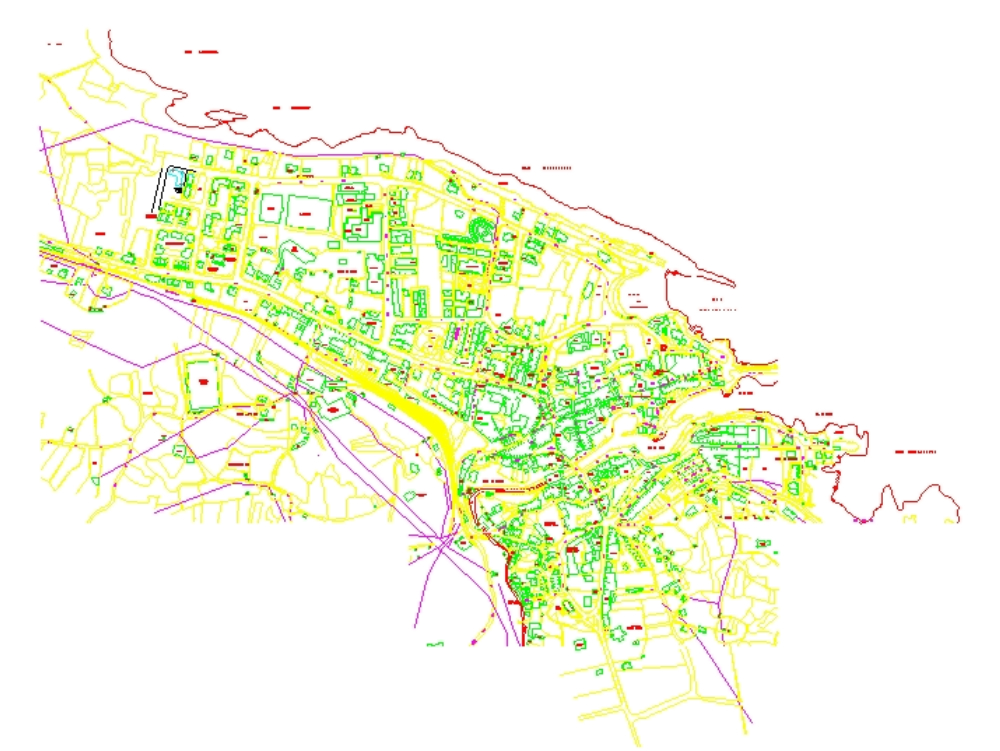 Stadtplan von Llanes