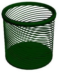 Basket of garbage 3d