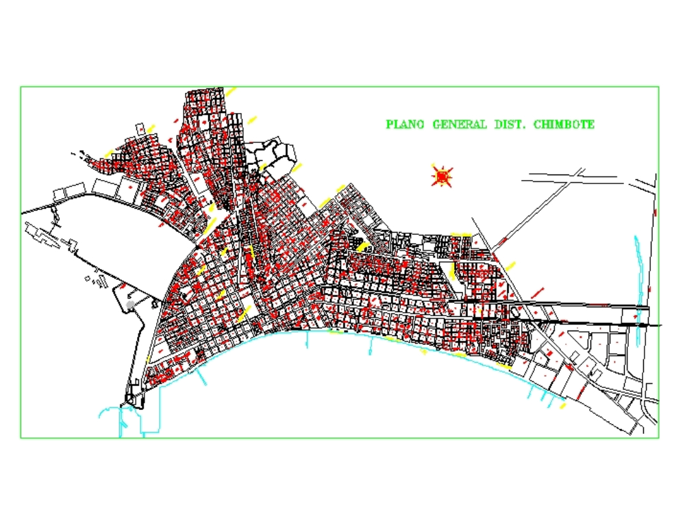 Plano urbano de Chimbote 