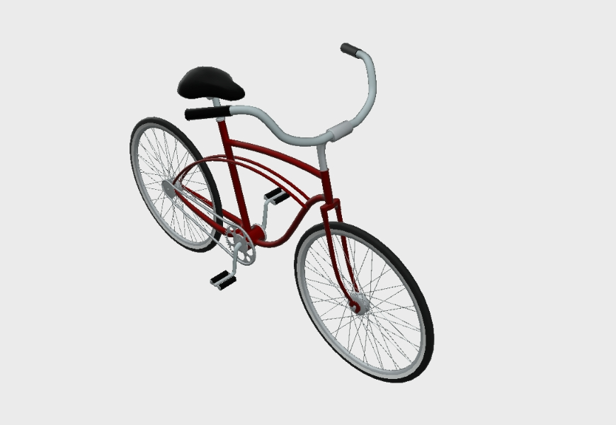 Bicicleta playera 3d