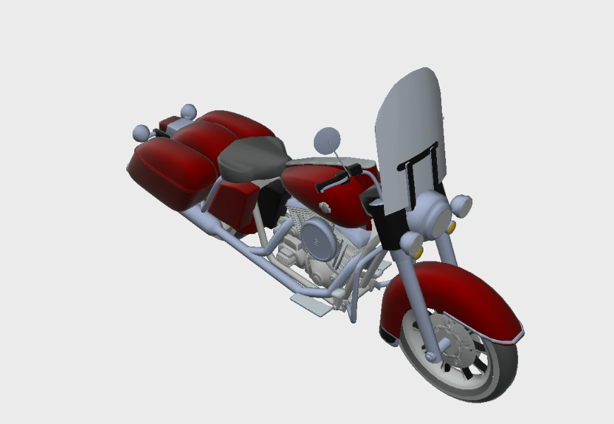 Motocicleta 3d