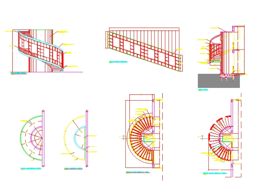 Semi-circular stair in AutoCAD | CAD download (172.93 KB ... electrical plan cad 