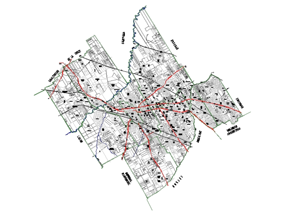 Plano urbano de Pilar