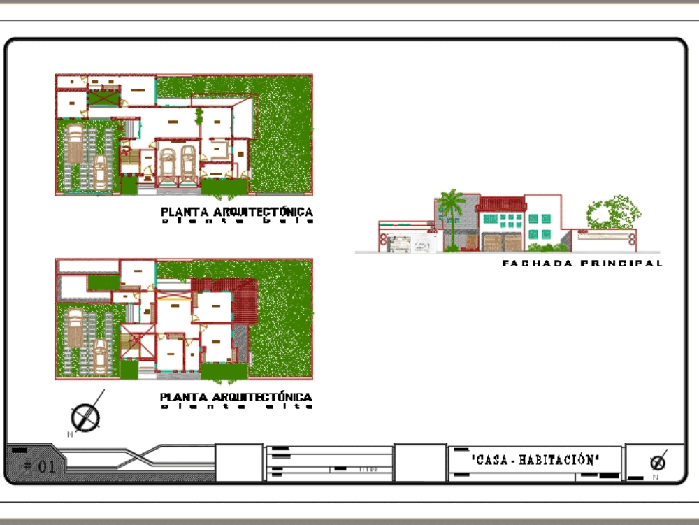 Casa lomas. casa de dos niveles. amplio jardín. (754.07 KB) | Bibliocad