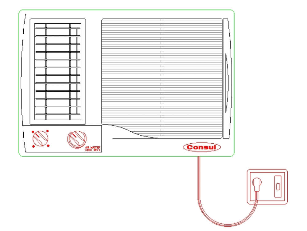 Ar Condicionado Em Autocad Baixar Cad Grátis 12 92 Kb Bibliocad