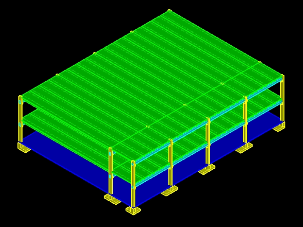 Double t slab structure in 3d.