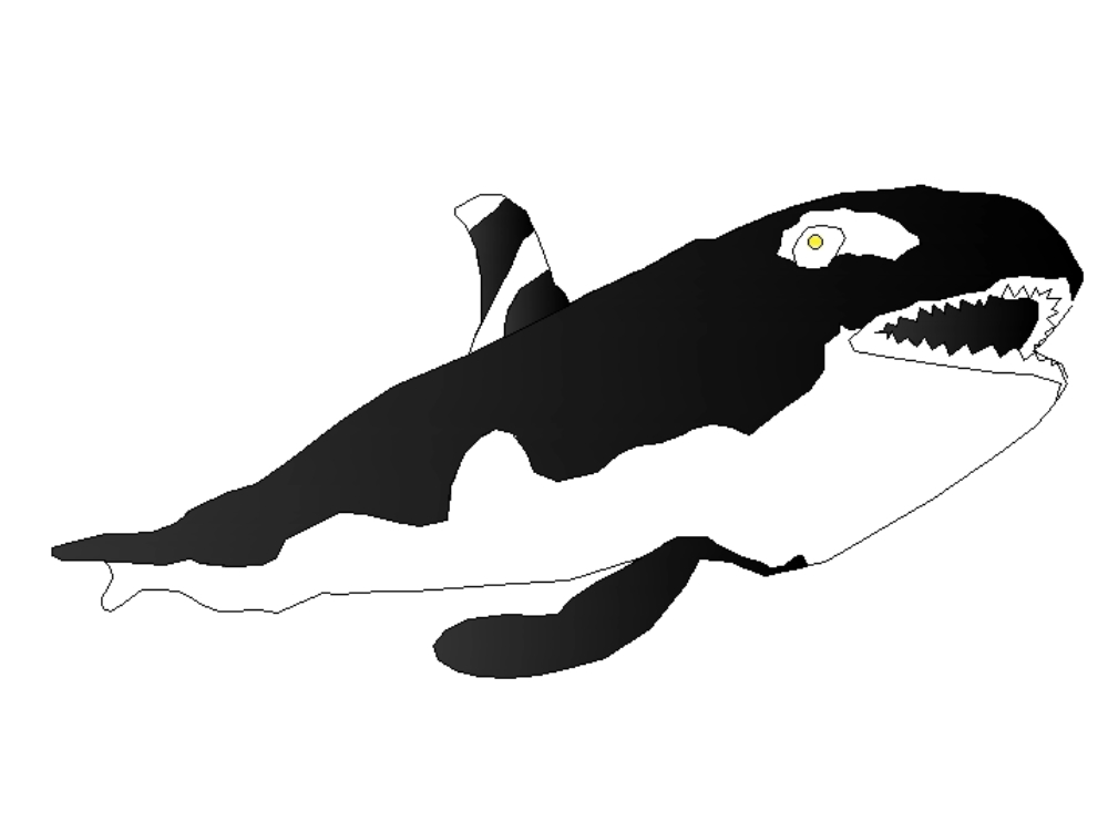 Silueta de orca