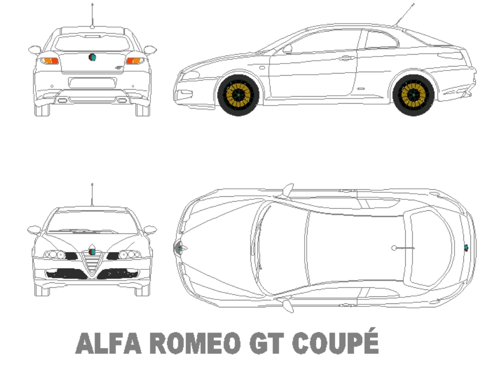 Voiture Alfa Roméo GT.