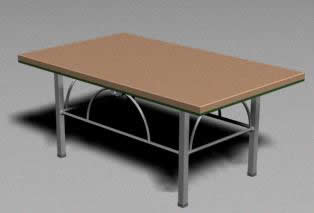 Dining room table3d