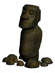 Totem-sculpture en 3D