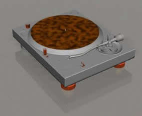 Tray turntable 3d