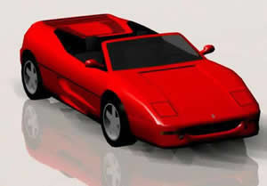 Automóvil Ferrari 3d