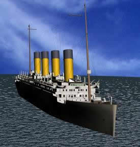 Bateau modèle 3D Titanic