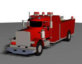 Fire engine 3D