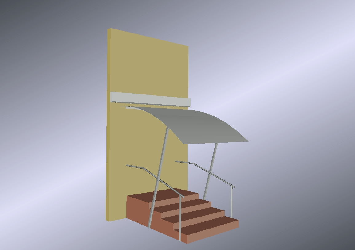 Entry canopy 3d