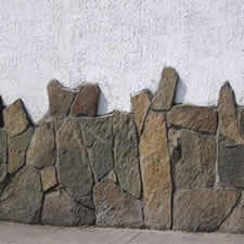Mur de texture avec de la pierre