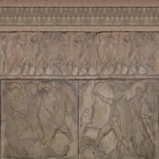 Textur der Wände mit Beule