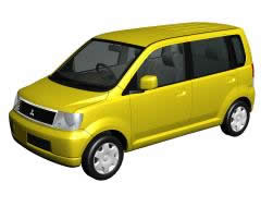 Automóvil Mitsubishi wagon 3D modelo europeo