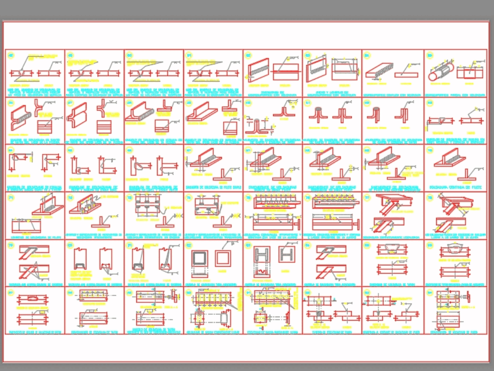 Standards of welding 2-2 in AutoCAD | CAD download (244.72 KB) | Bibliocad