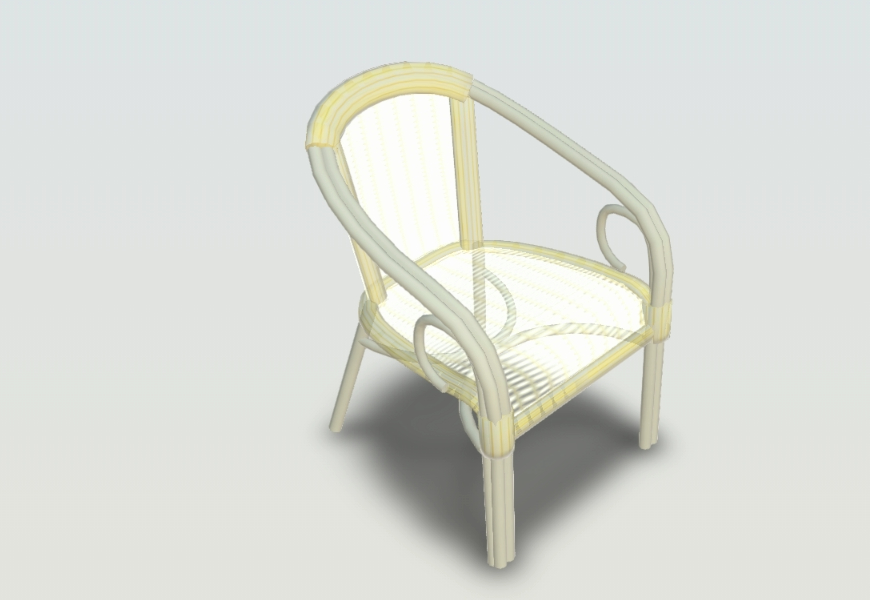 Rattan  Chair 3D