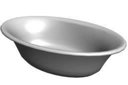 Oval bath tub3d