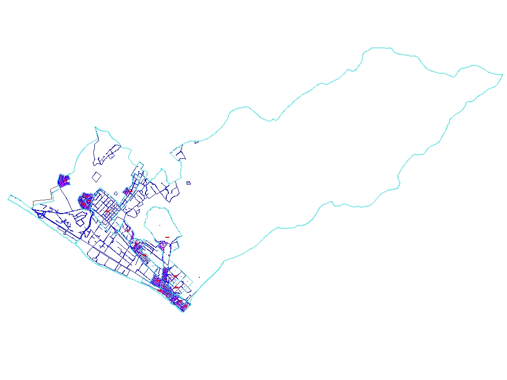 Plano del distrito de Lurín