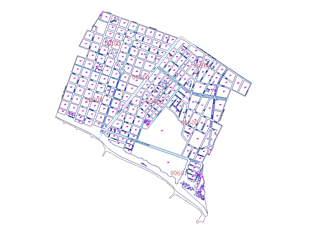 Plano del distrito de Magdalena