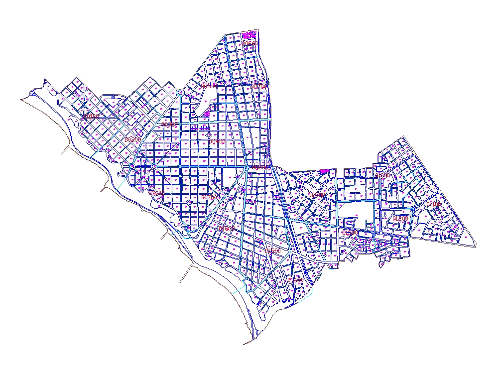 Plano del distrito de Miraflores