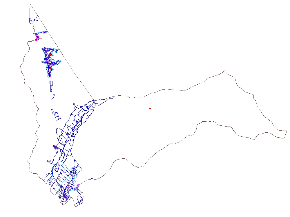Mapa do distrito de Pachacamac