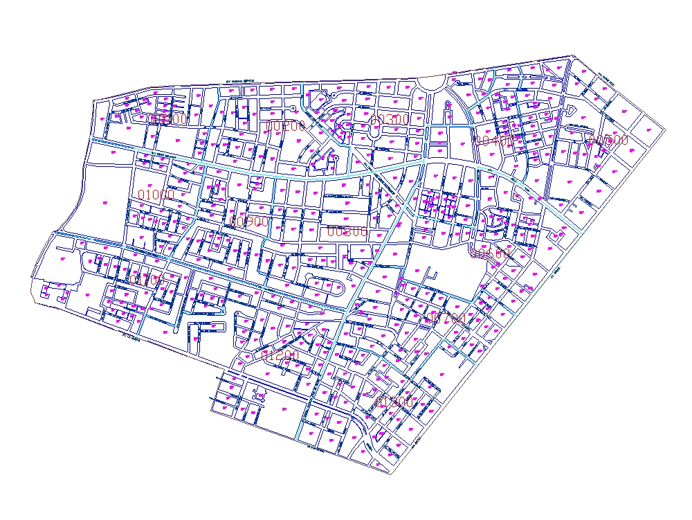 Plan du quartier de la ville libre.