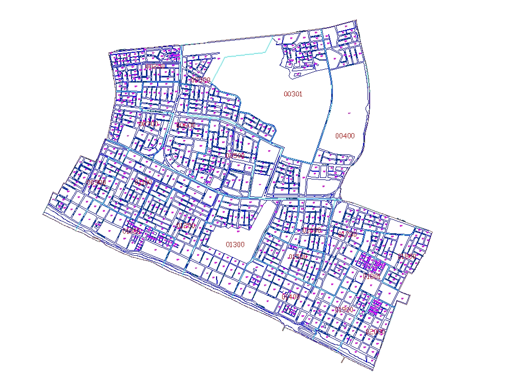 Plano del distrito de San  Miguel