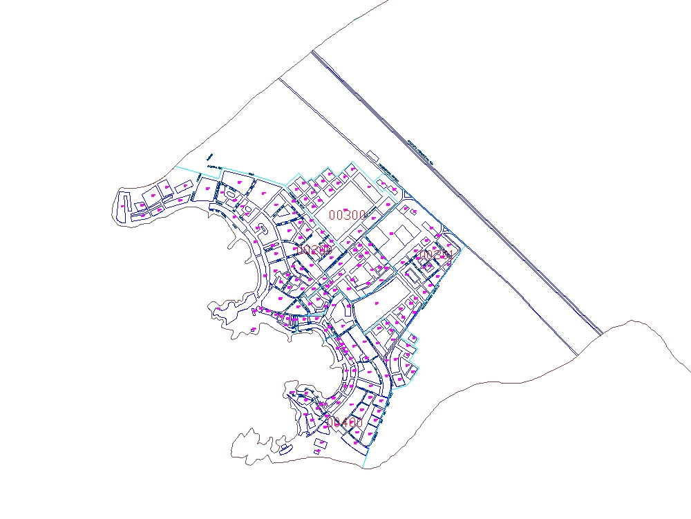 Plano del distrito de San Bartolo