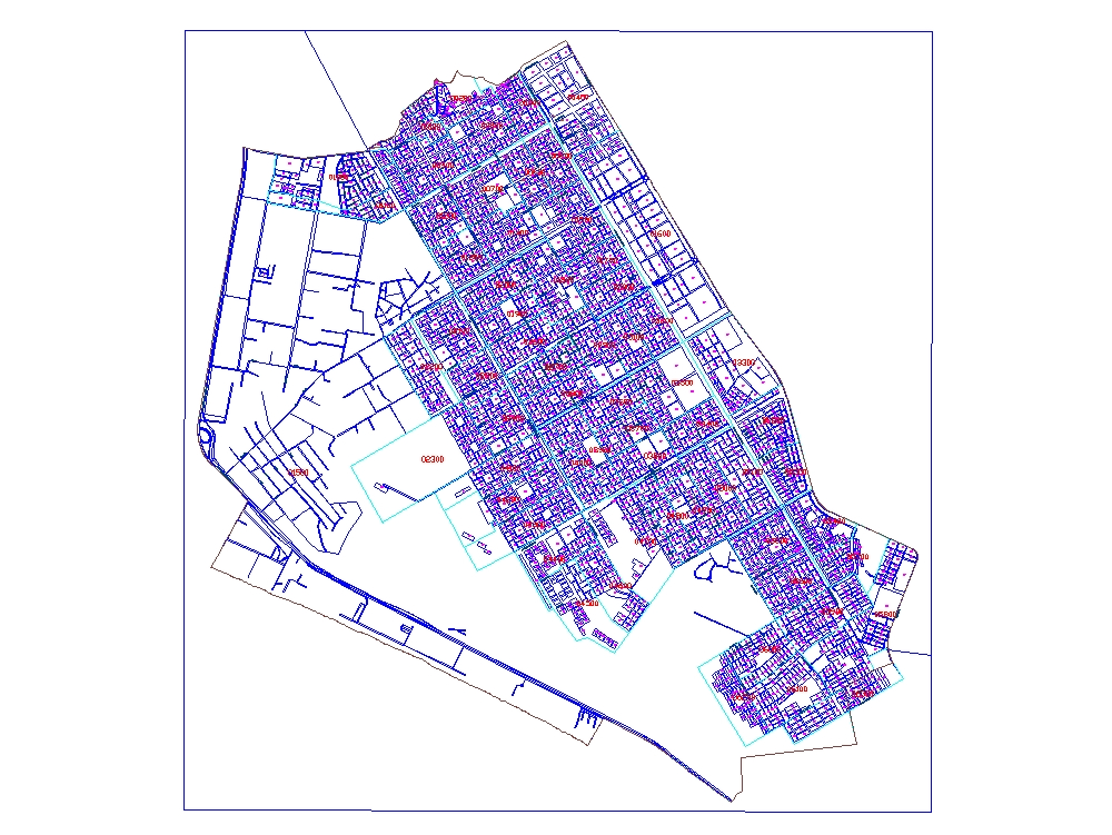 Plano del distrito de Villa el Salvador