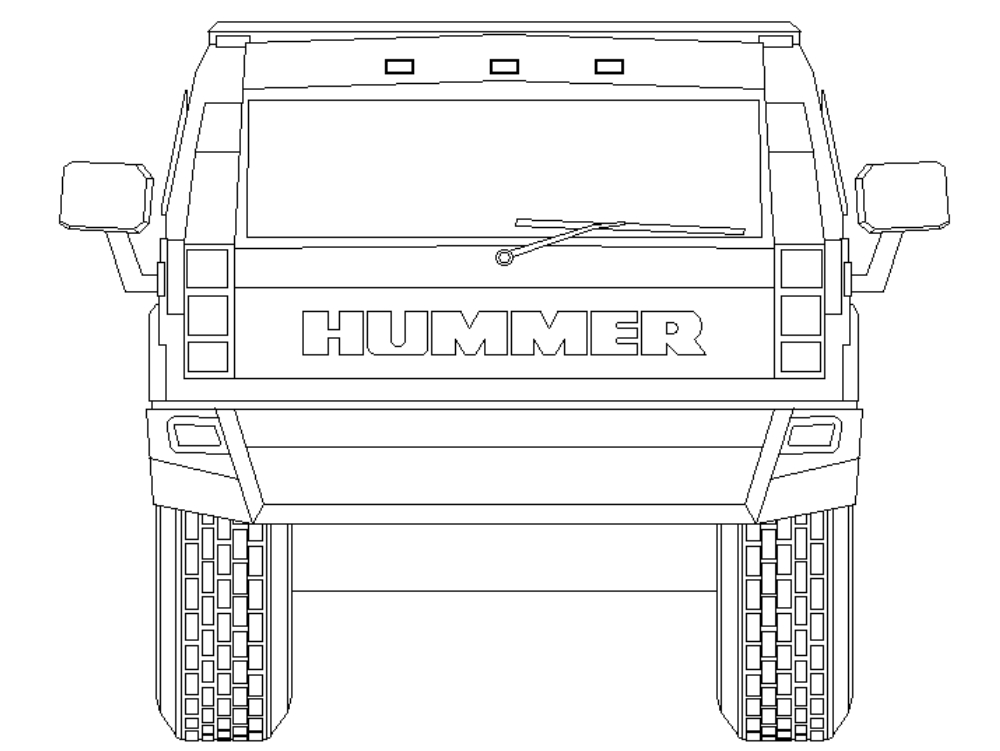 Camioneta Hummer H2.