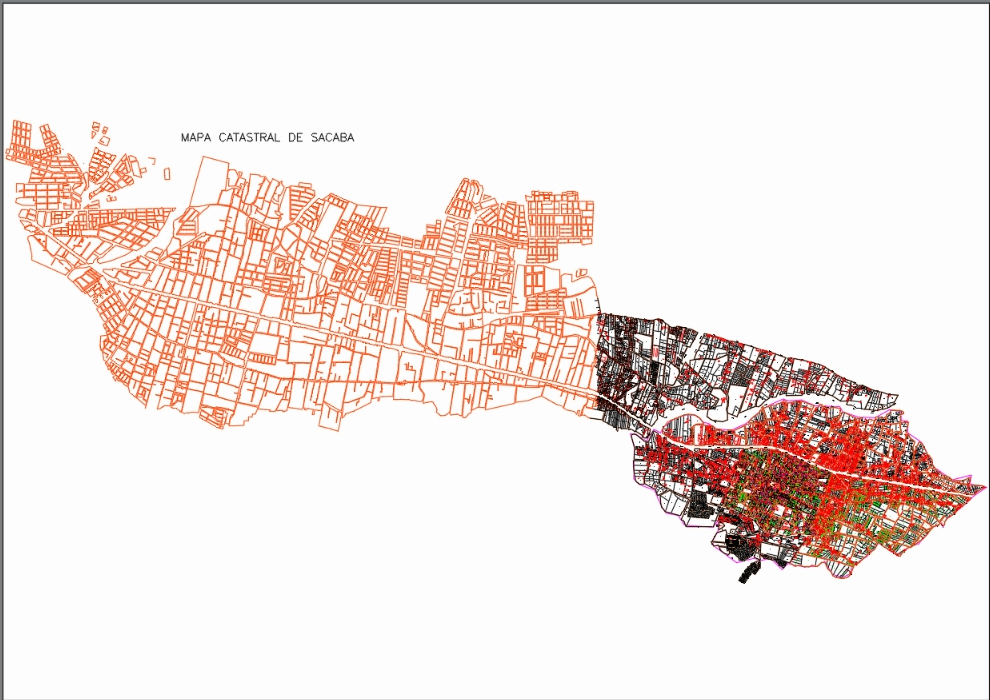 carte urbaine de la bolivie