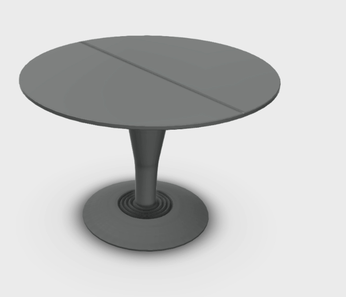 Table circulaire 3d