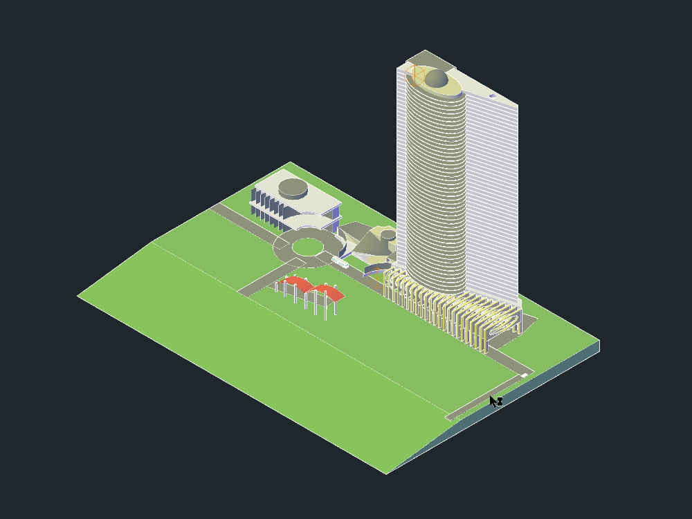 3D-Bürogebäude
