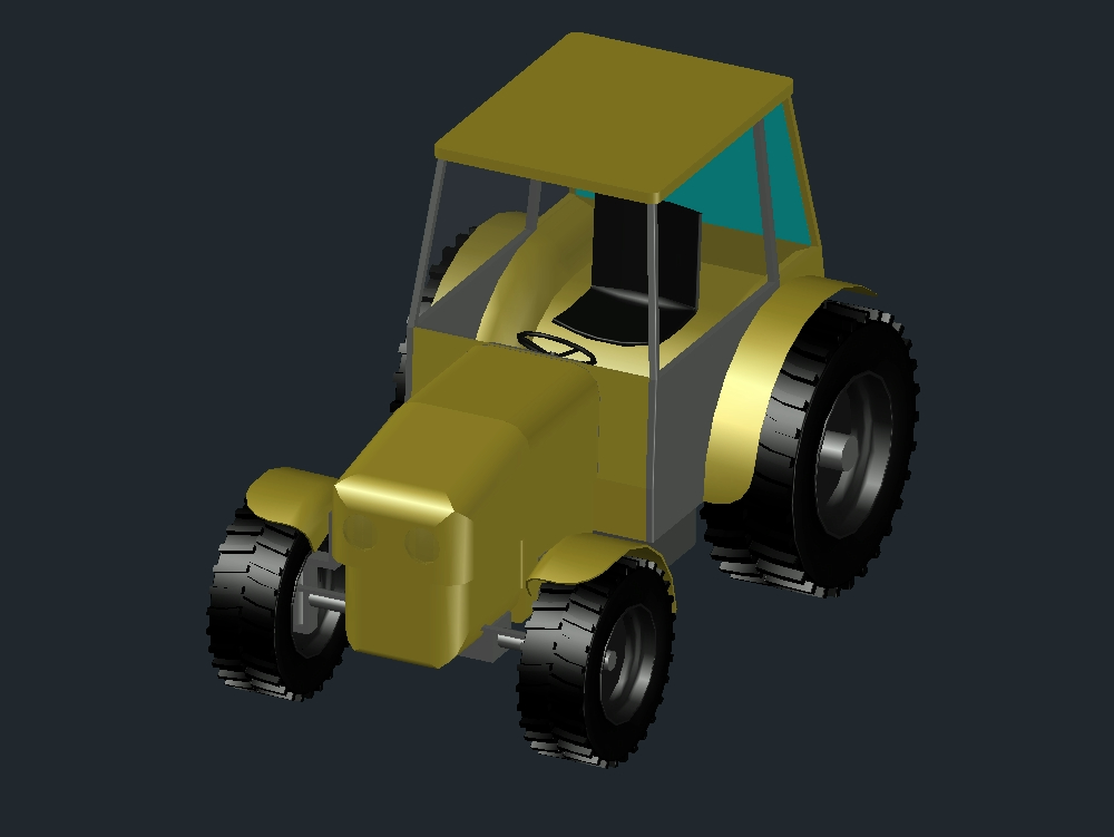 3D-Landtraktor