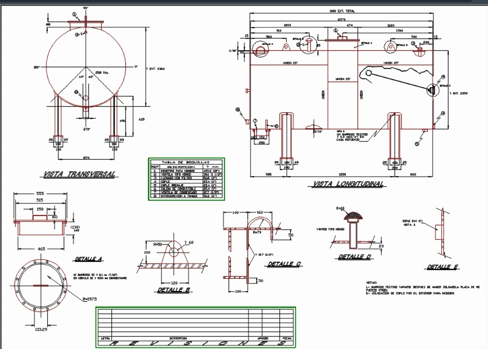 Fuel tank in AutoCAD CAD download (132.89 KB) Bibliocad
