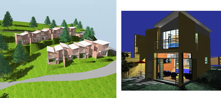Grouped Houses 3d