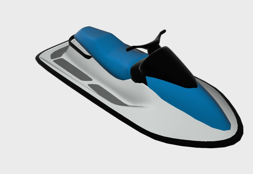 Moto acuática 3d