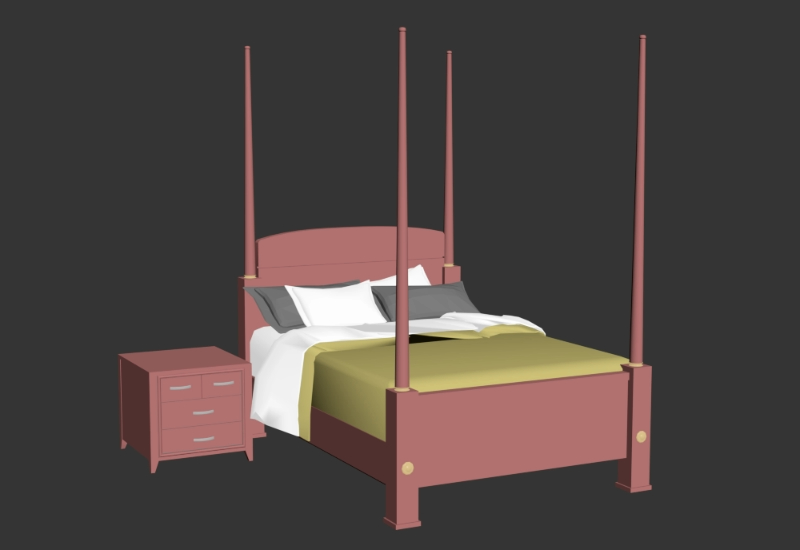 Juego de dormitorio 3D
