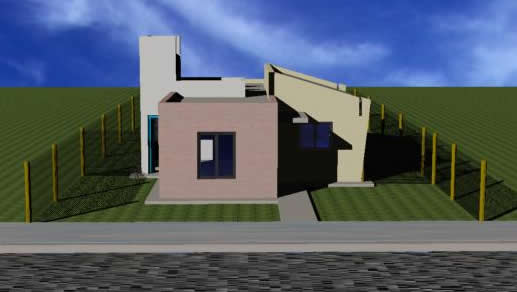 3D Suburban house